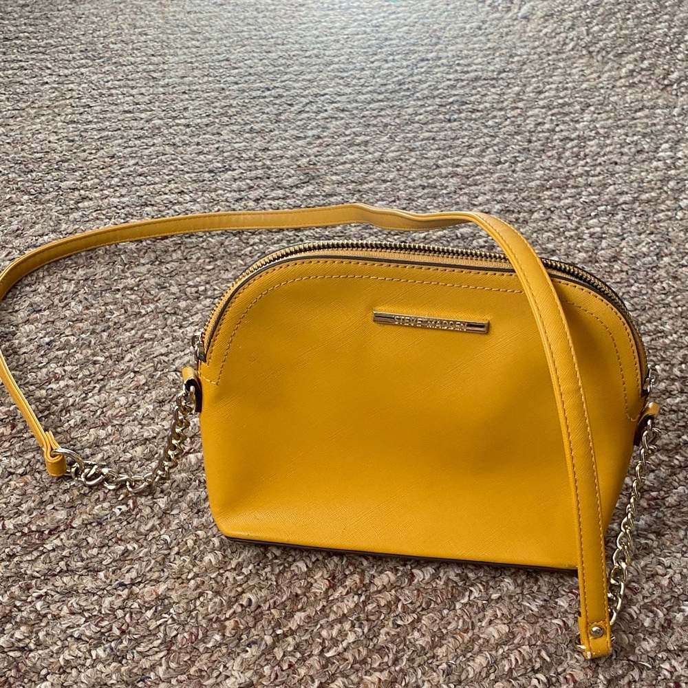 Steve Madden Mustard Yellow Crossbody Bag